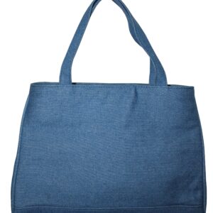 Blue Denim Medium Hand Bag