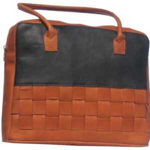 All Leather Organizer Weave Hobo