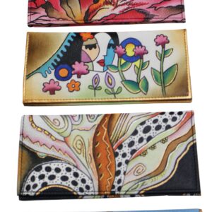 Hand Painted Check Book Cover